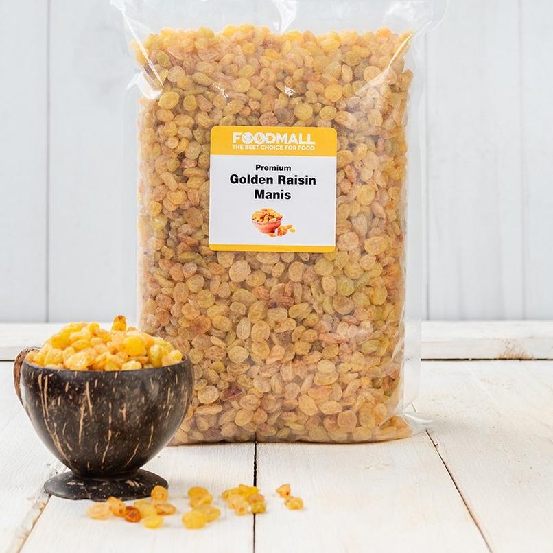 

♔ Golden Raisin Simin Manis Organik 1 KG / Kismis Emas 1 KG ◊