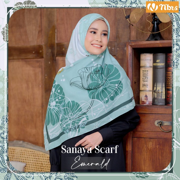 Nibras Hijab - Hijab Segiempat Premium Sanaya Scarf