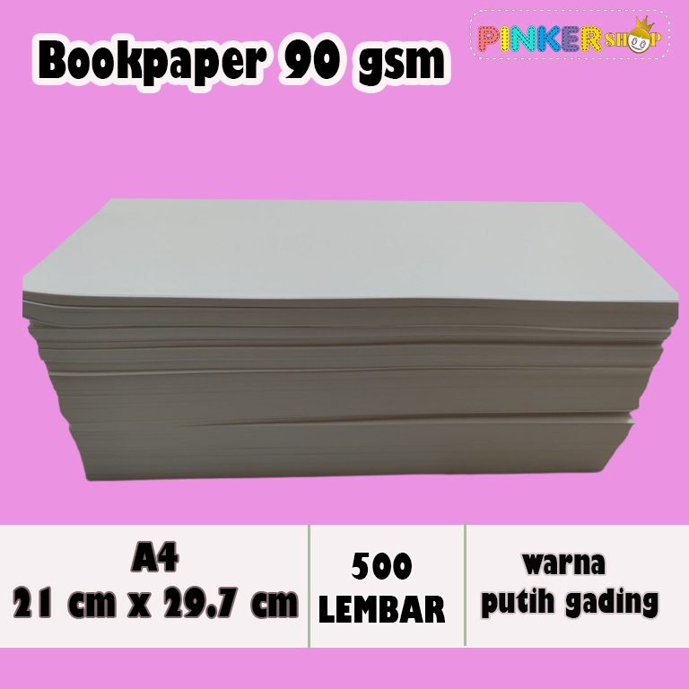 

kertas imperial/bookpaper 90 gsm A4 21x29.7cm