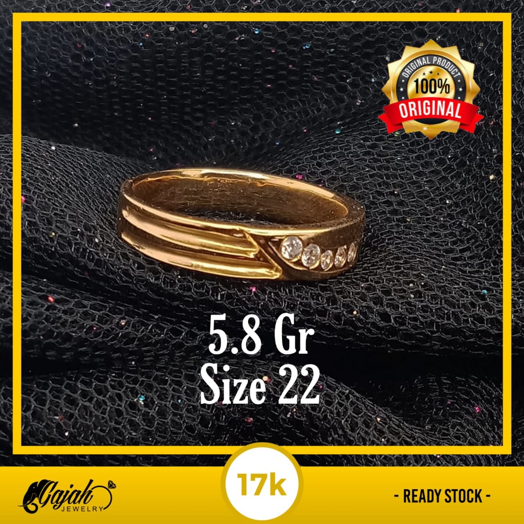 Cincin emas 17k - 5.8 gr kadar 750 - 4310