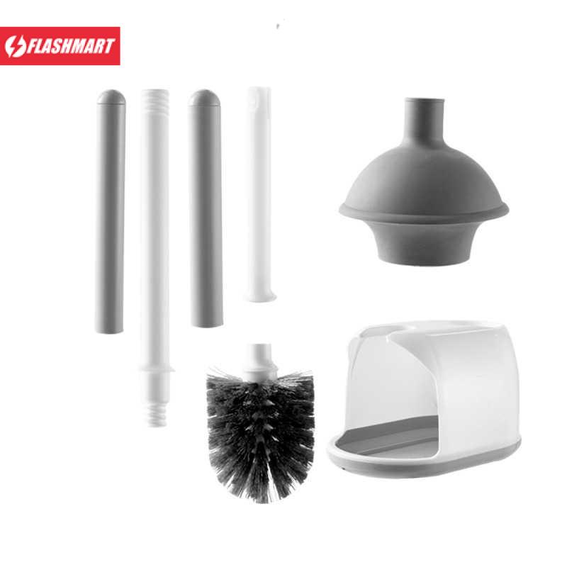 Flashmart Sikat Toilet Brush And Plunger Combo With Holder - FX-04