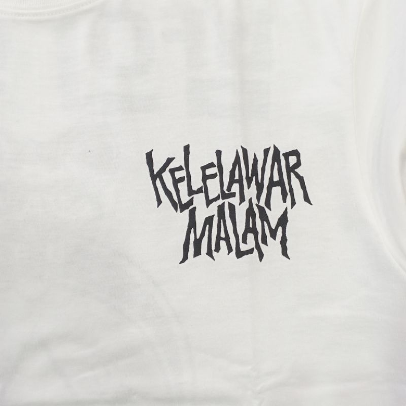 Tshirt KELELAWAR MALAM - KOREA TOUR - White