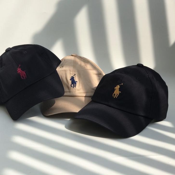 ۝ Topi Polo Strap Leather Original Resmi - topi baseball - topi pria ➷