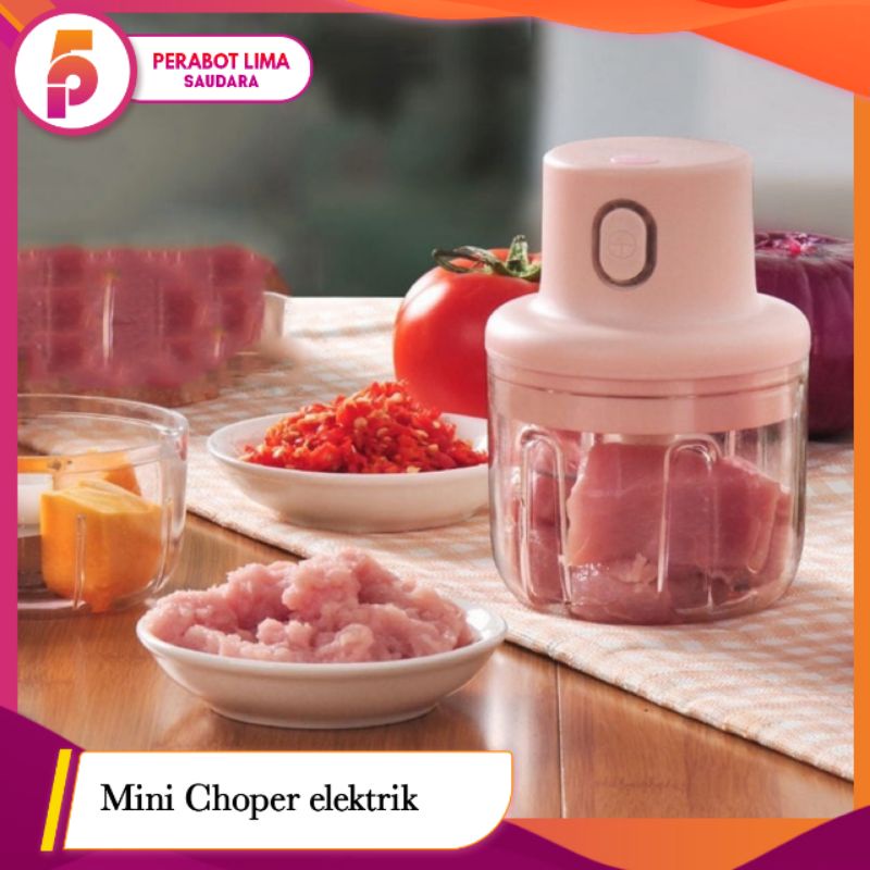 Blender Portabel Elektrik Tanpa Kabel/Mini chopper