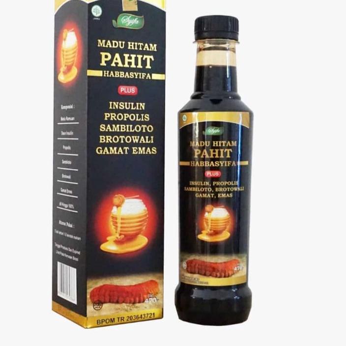 

☊ Hitam Pahit Habbasyifa Plus Insulin Propolis Sambiloto Gamat Gold 470gr ☈