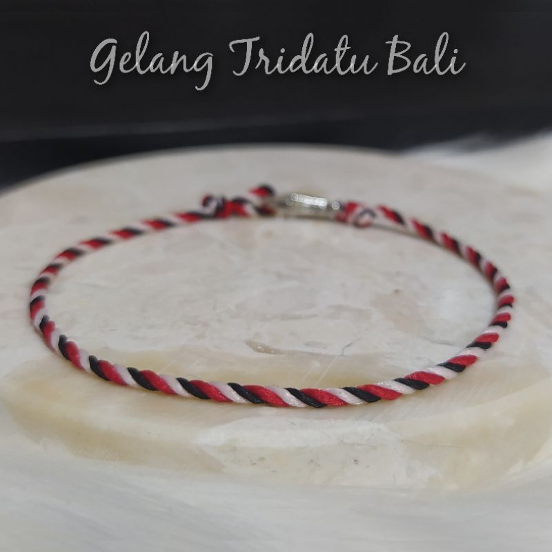Gelang Tridatu Bali Pakai Pengait Anti Air Original Premium