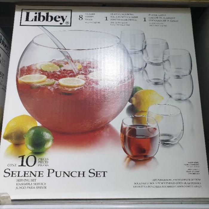 

Libbey Selene Punch Bowl Set 10Pcs - Set Gelas Es Buah Premium 009