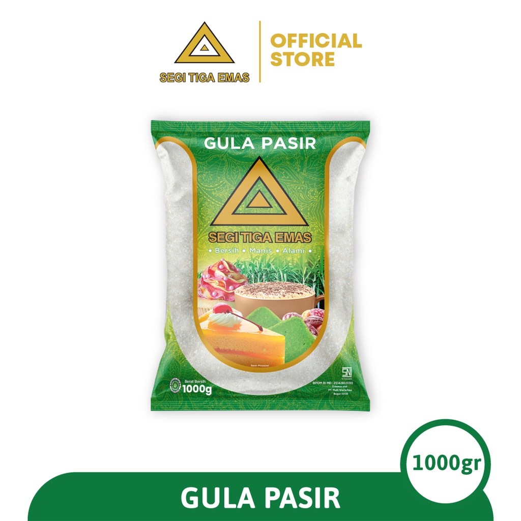 

Gula Pasir Segi Tiga Emas 1 Kg