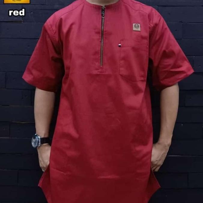 TERLARIS Koko gamis pakistan semi kurta oblong zipper al amwa - gamis pakistan /BAJU KOKO PRIA/BAJU 