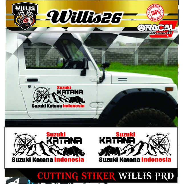 Stiker Mobil Cutting Sticker SKIN Body Mobil Suzuki Jimny Katana Badak