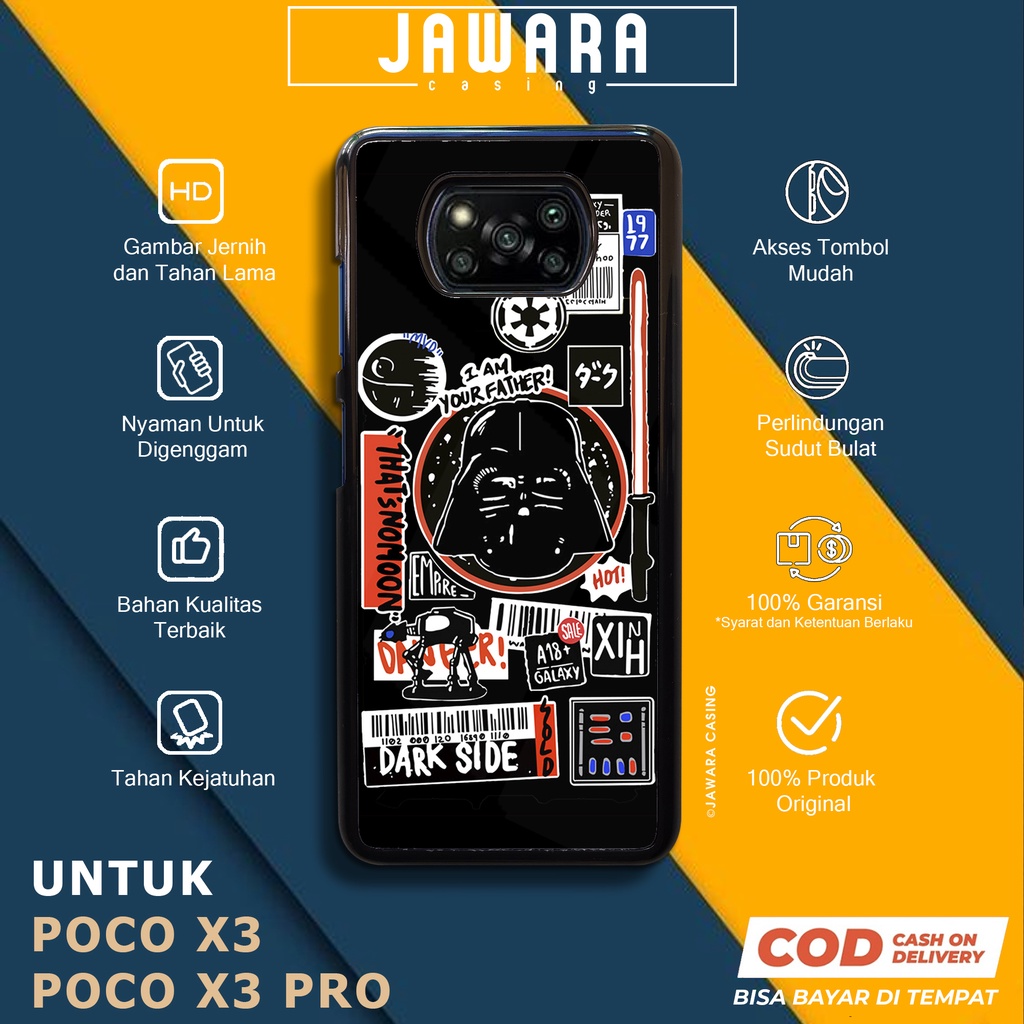 Case Poco X3 Poco X3 Pro Casing Poco X3 Poco X3 Pro Jawara Casing [STWR] Case Glossy Case Aesthetic 