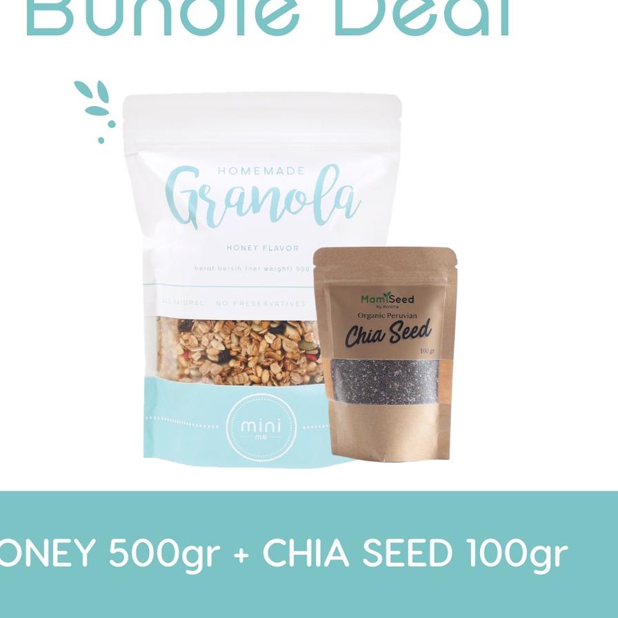 

❋ BUNDLE Minime Granola 500gr & Black Organic Chia Seeds 100gr ☺