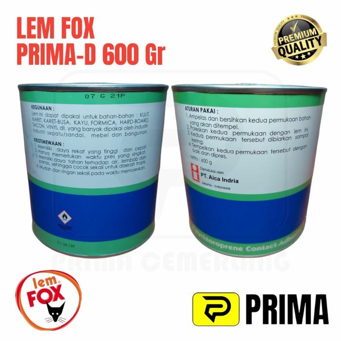 

Lem Fox Prima D 600 Gr Kaleng Biru