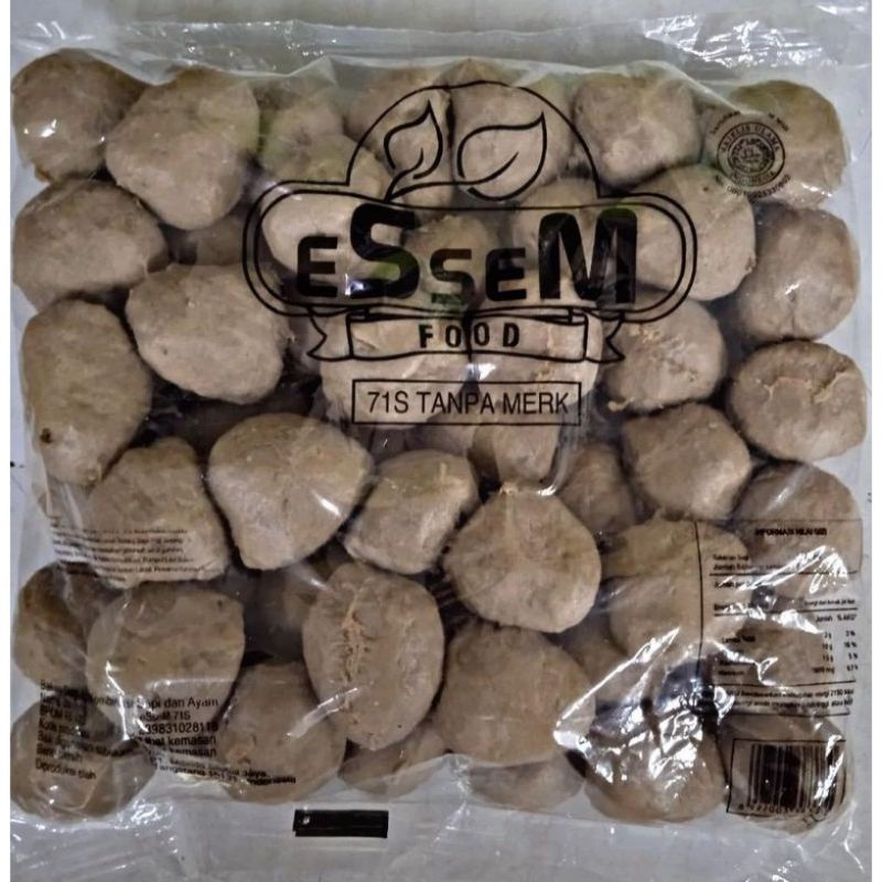 

BAKSO ESSEM POLOS ISI 50 BUTIR