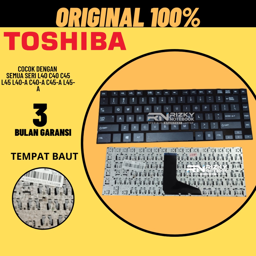 ORI Keyboard Toshiba Satelite L40 C40 C45 L45 L40-A C40-A C45-A L45-A