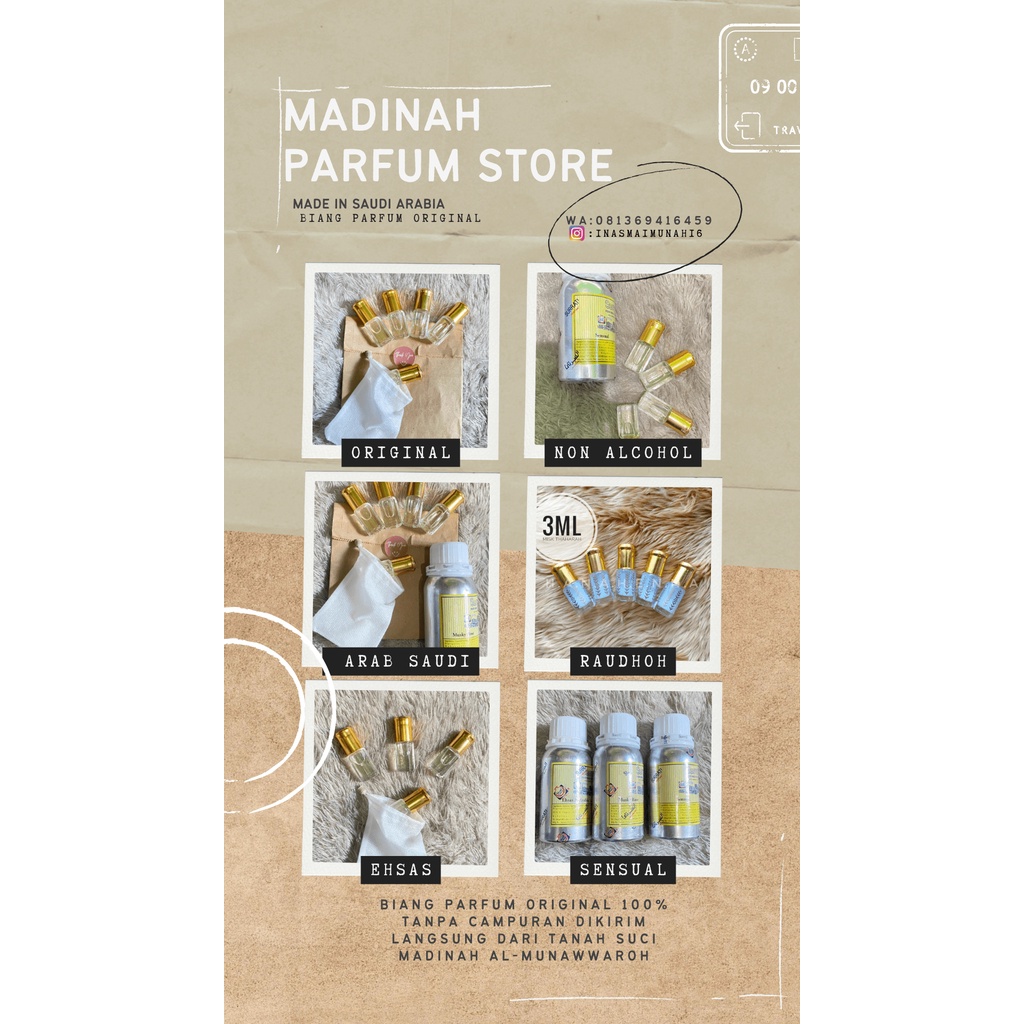 Aroma Karpet Masjid Nabawi Original -Raudhah VIP- Parfum Arab Saudi
