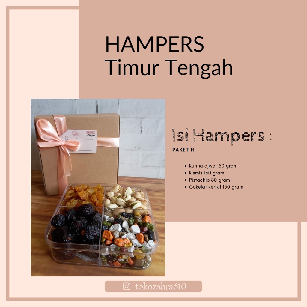 

Hampers Gift Cantik Makanan Timur Tengah