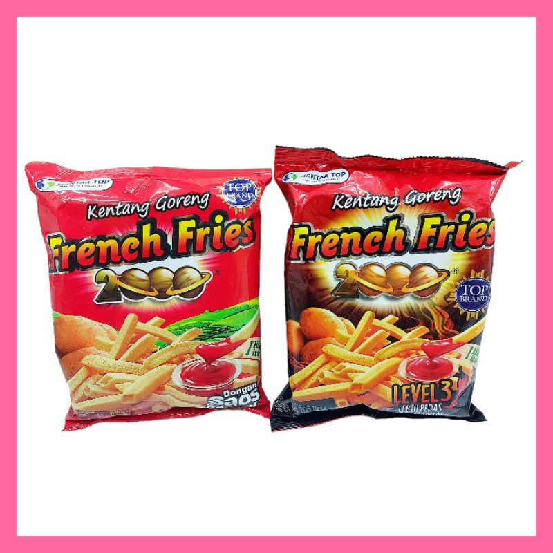 

french fries kentang goreng snack saos sambal cocol level 3 62gr