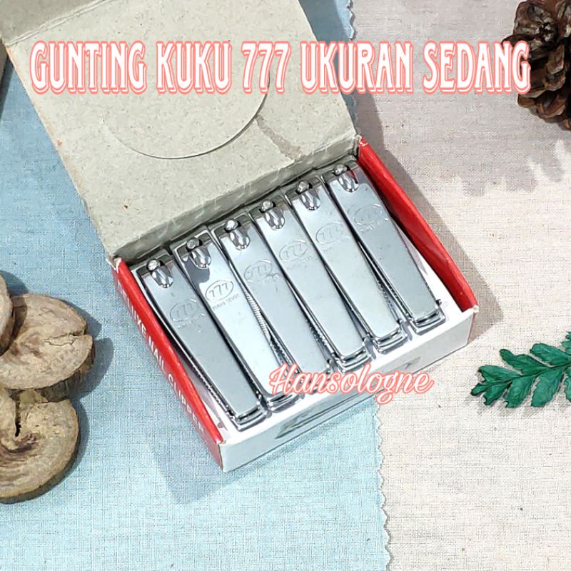 Gunting kuku 777 korea bahan stainless tajam / pemotong kuku / nail clipper