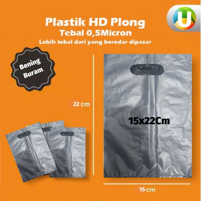 [Isi 100pcs] Plastik Plong HD Plastik Bening Oval 15x22 Kantong Plastik Olshop tebal 50Micron Murah