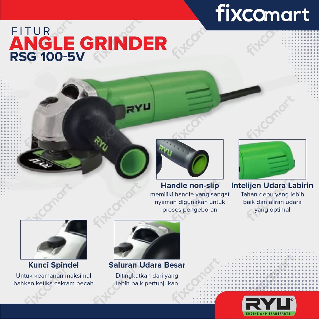 RYU GRINDER VARIABLE / Mesin Gerinda / Gurinda Tangan RSG 100-5 V