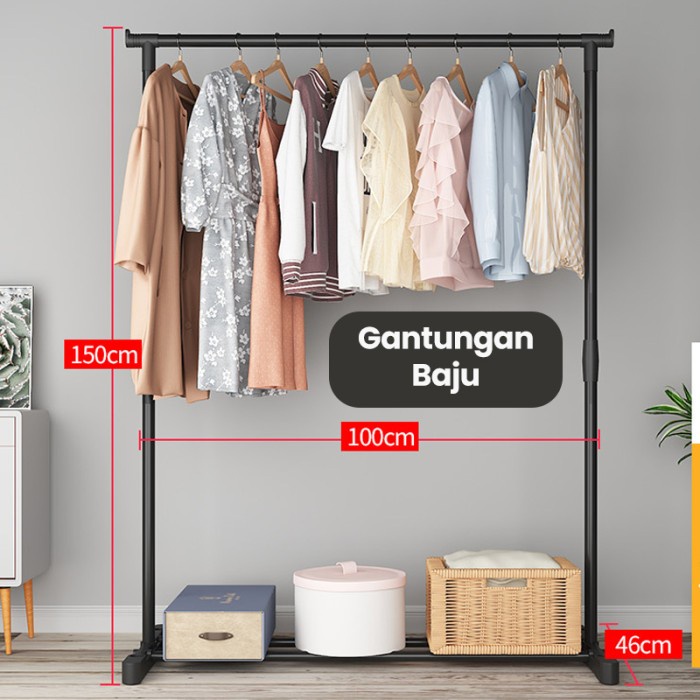 Stand Mainlnad Rak Gantung Baju Minimalis Serbaguna Stand Hanger Hsh110