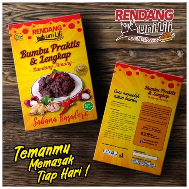 

Bumbu Praktis & Lengkap Rendang - Uni Lili Asli Padang 093