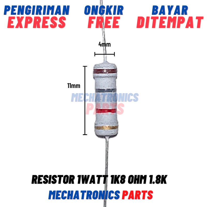 RESISTOR 1WATT 1K8OHM 1.8K