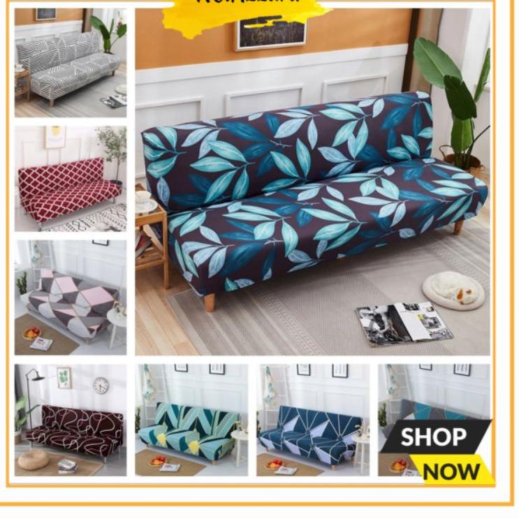 ❆ Cover Sofa Bed Informa Sarung Sofabed Elastic Pattern Motif Menarik Sarung Kursi Sofa Tamu Sprei S