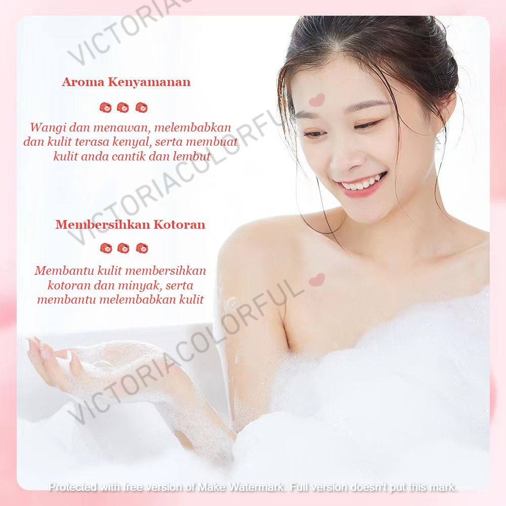 Liftheng~peach skin niacinamide moisturizer shower gel sabun mandi Wangi peach
