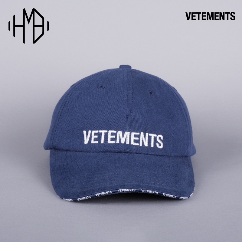 Vetements Logo Cap Navy