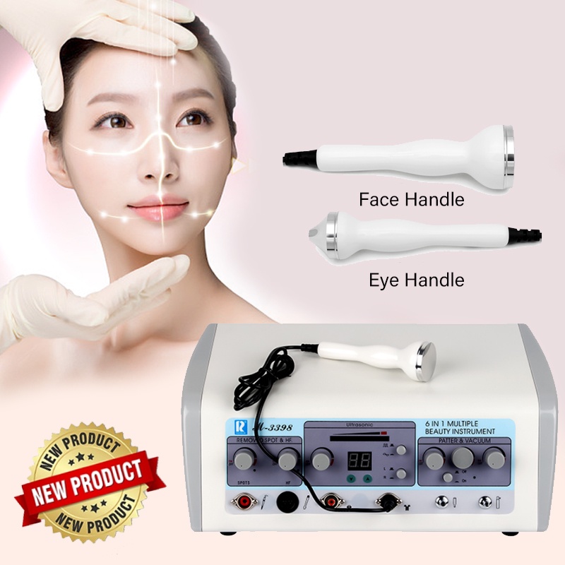 ⭐Garansi ⭐8 in 1 high frequency ultrasound detox hf alat penyedot komedo oxygen spray soft cauter besar dada