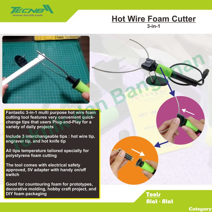 

Terlaris Cutting Dijual Hot Wire Foam Cutter / Pemotong Styrofoam 3-In-1 Terlaris