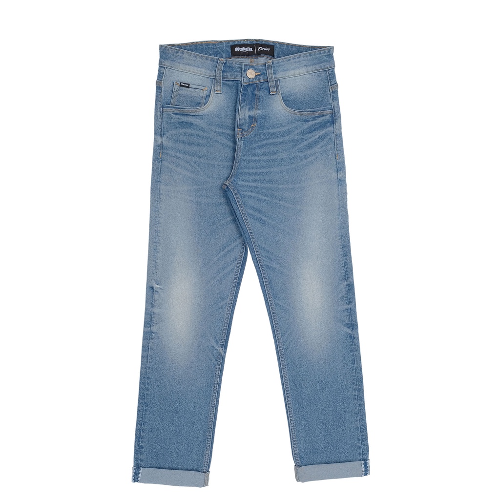 ROCKMAKER DENIM SLIM Celana Denim Pria Slim Fit Model Selvedge Warna Biru Pacific Blue SLIM FIT SELV