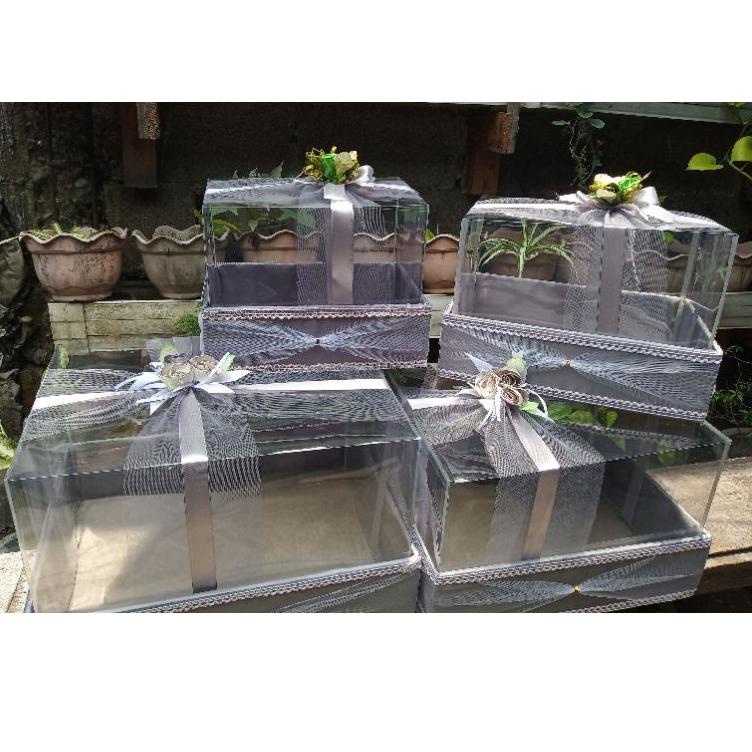 

↗ F88 BOX KOTAK SESERAHAN HANTARAN MIKA PERNIKAHAN LAMARAN PARSEL BINGKISAN 1 SET ISI 4 BOX ♘