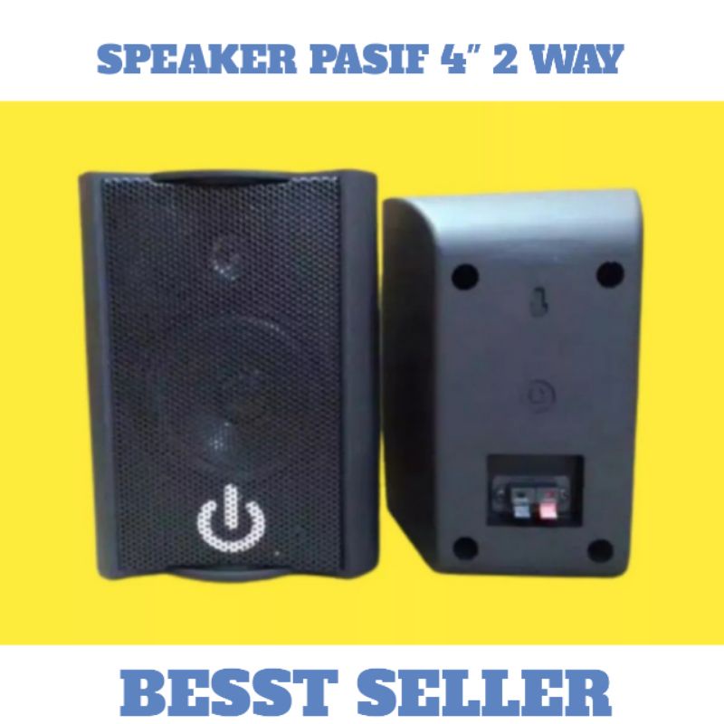 Speaker Monitor Pasif CRIMSON CR-402 4inch 2pcs spk portable pasif cafe masjid  dua pasang dobel ori
