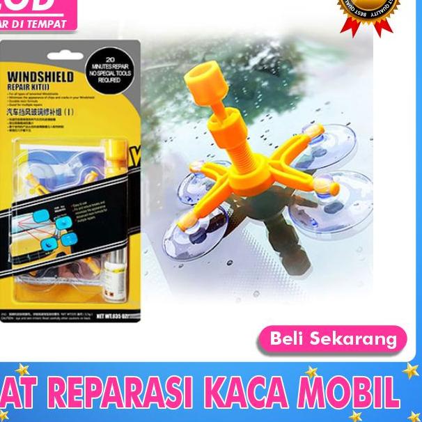 New Stock lem kaca penghilang retak kaca kendaraan mobil menghilangkan bekas baretan kaca cermin mob