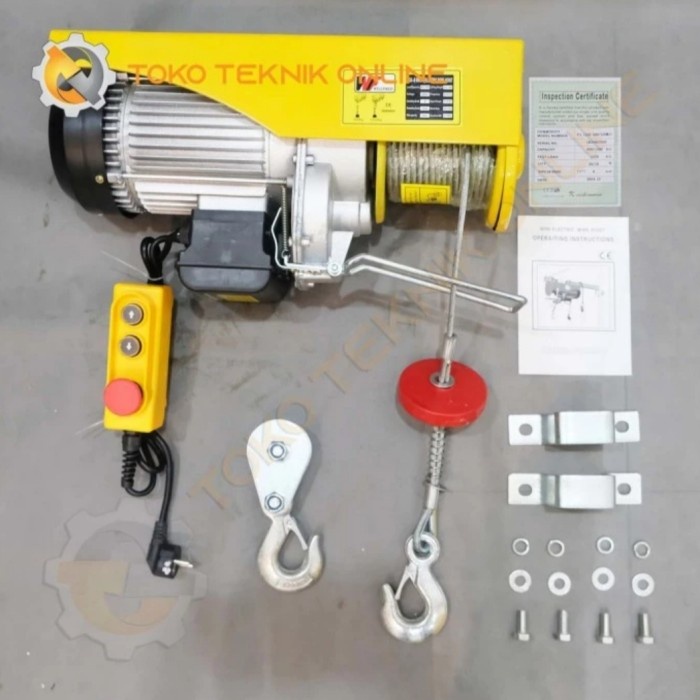 +++++] Katrol Elektrik Mini Elektrik Hoist 1200 kg Willfred