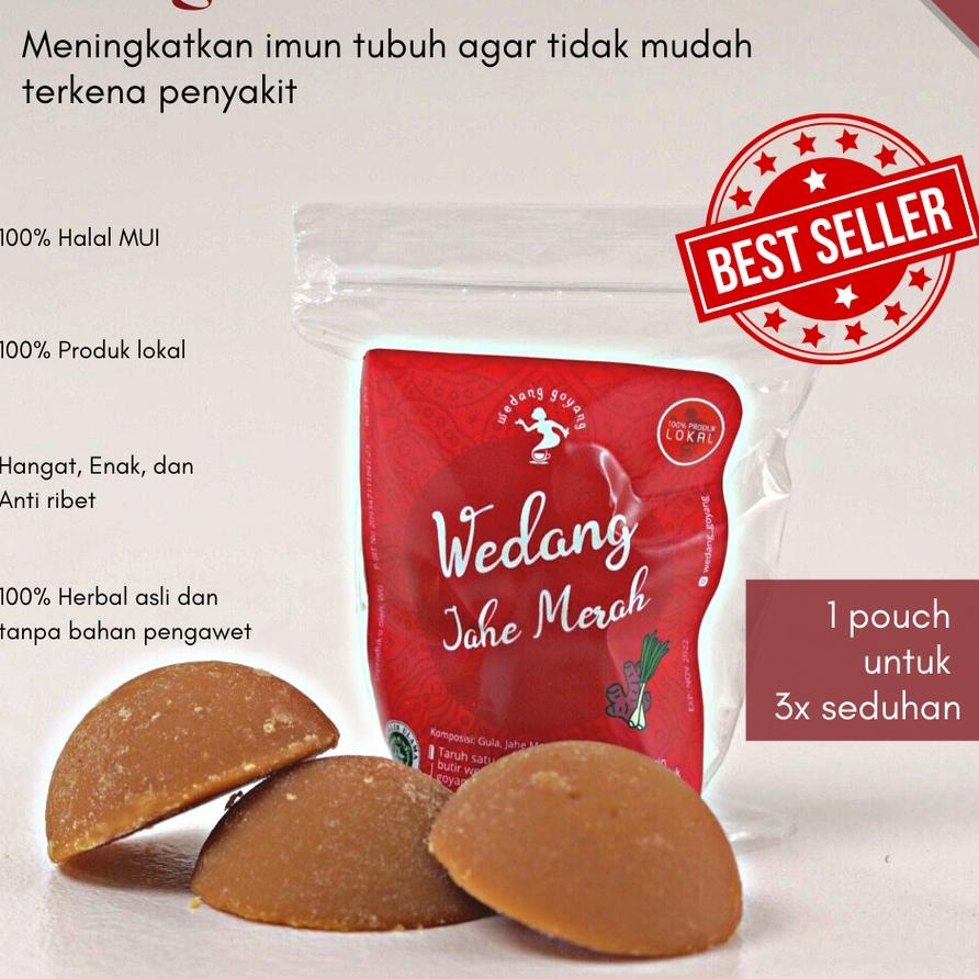 

▲ Wedang Goyang Jahe Merah Instan isi 5 pack / 15 seduhan ♛