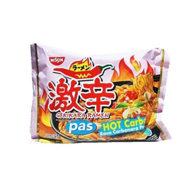 

GEKIKARA RAMEN PAS HOT CARBONARA 81G