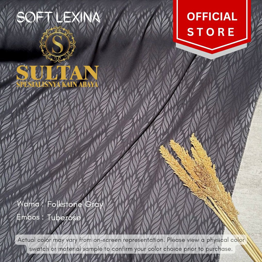 50CM EMBOS TUBEROSE SOFT LEXINA FOLKSTONE GREY KAIN ABAYA SULTAN (MEREK LAMA: SOFT LEXUS)