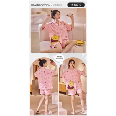 Piyama HP Wanita Motif Karakter Kartun Baju Tidur Hotpants Baju Tidur Wanita