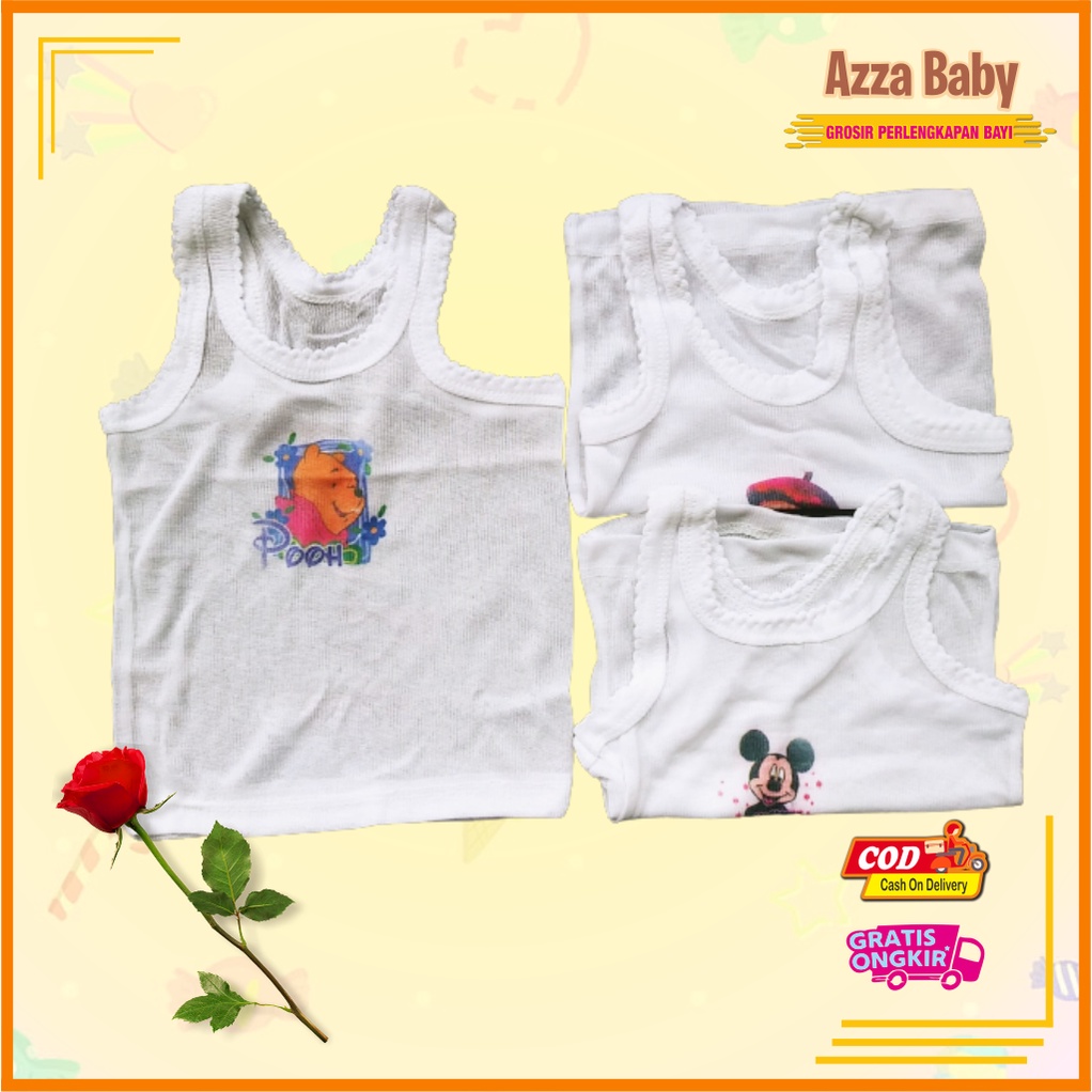 Kaos Singlet Bayi | Kaos Dalam Bayi | Kaos Kutung Bayi Polos Putih Murah