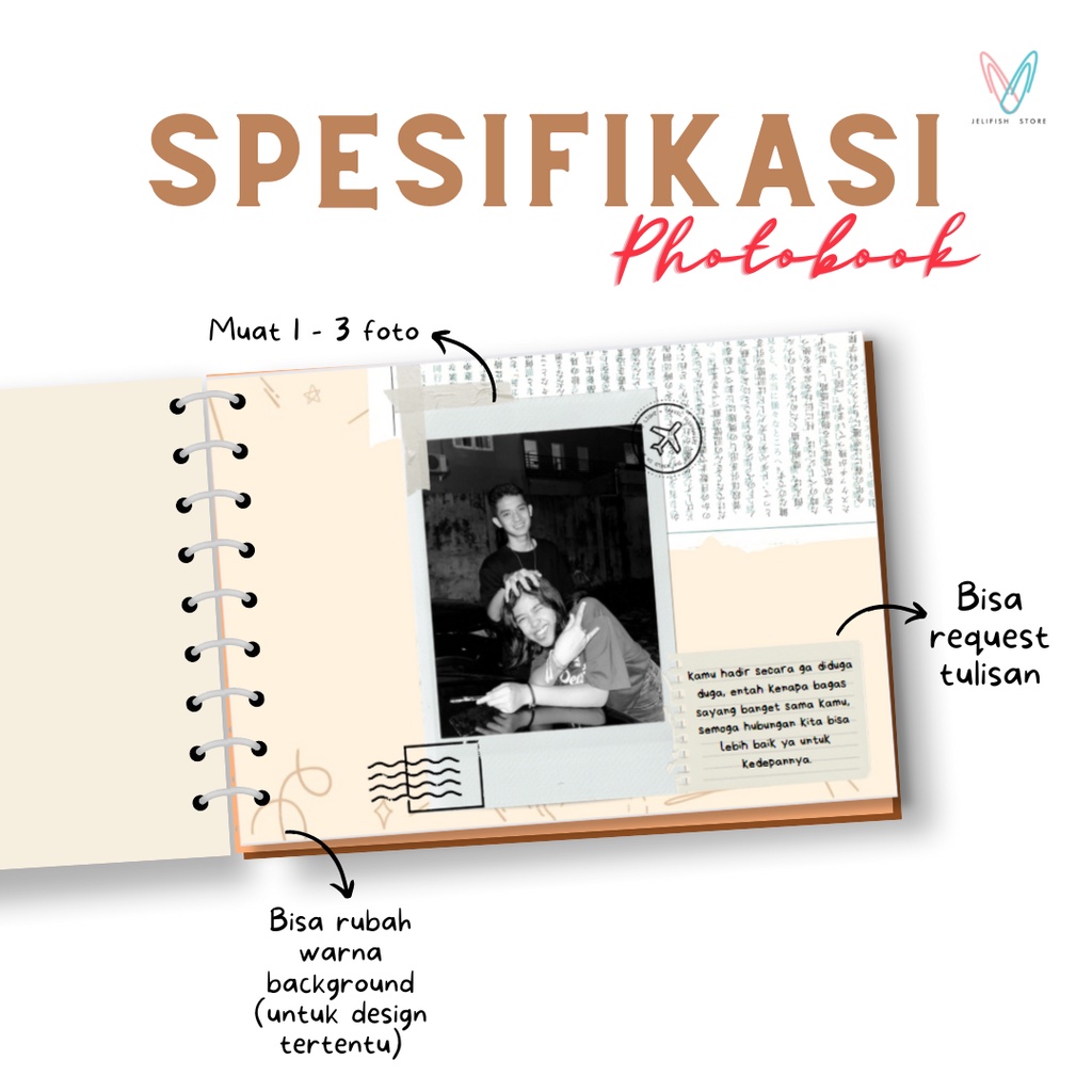 [❤️JELIFISH.STORE] PHOTOBOOK CUSTOM MURAH | ALBUM FOTO KEKINIAN | CETAK FOTO MURAH | POLAROID