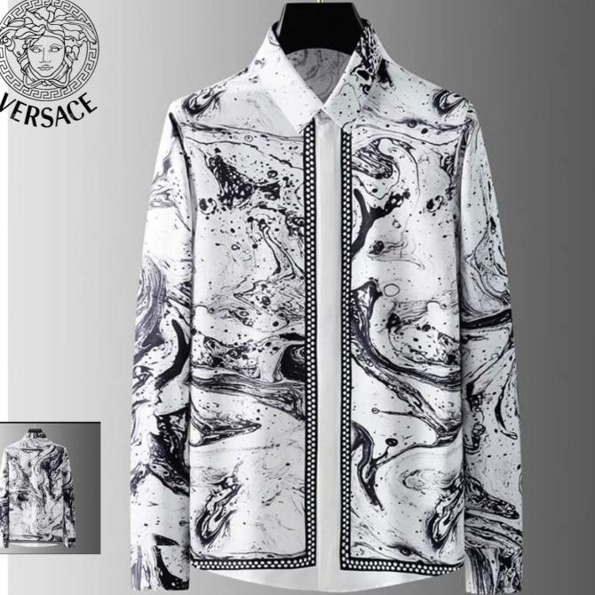 KEMEJA PRIA KEMEJA PANJANG PRIA PRIA VERSACE 7002 MIROR EL09I09A82L