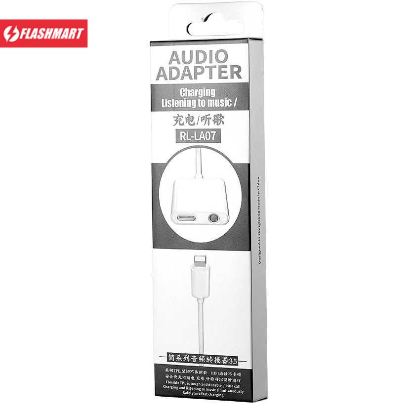 Flashmart Remax Kabel Audio Adapter Lightning to AUX 3.5mm + Lightning - RL-LA07