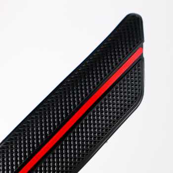 Stiker Bumper Depan Belakang Mobil Scratch Protection Decoration Strips / Sticker Stiker Pelindung Body Mobil Motif Karet Garis Merah Anti Gores Lecet Perekat Kuat Anti Air Fleksibel Keren / Stiker Bemper Depan Belakang Mobil Avanza Fortuner Ayla Sigra