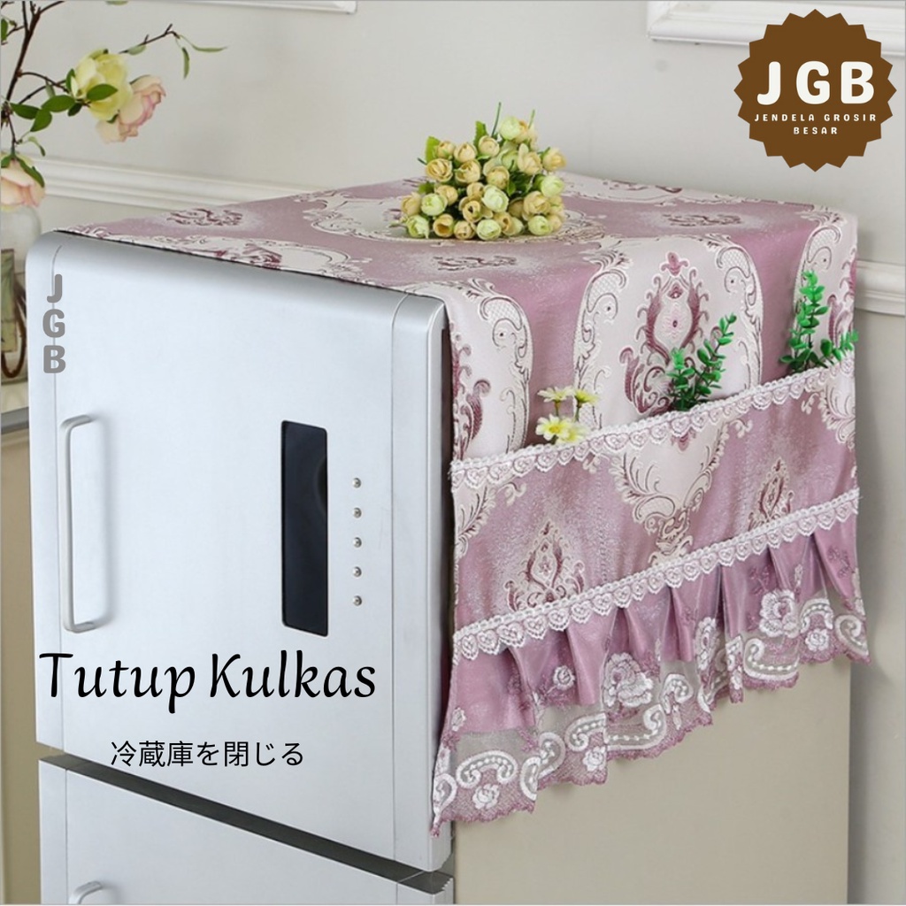 Refrigrator Cover Shabby Lace Series - Cover Tutup Kulkas Renda - TUTUP KULKAS RENDA
