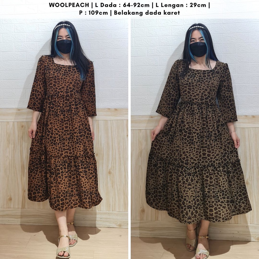 4769 leonarie leopard midi dress