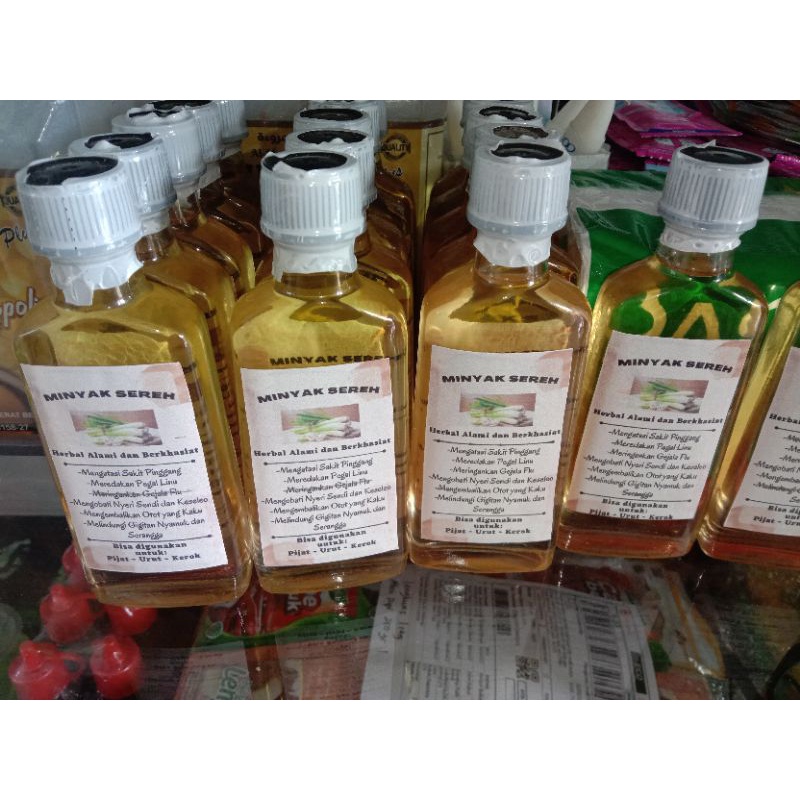 Minyak Sereh / Minyak Serai Wangi / Minyak untuk Pijat Urut Kerok / Minyak Urut 60ml